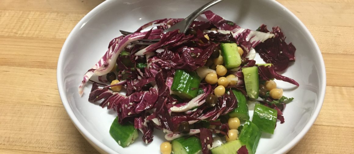 radicchio chickpeas salad